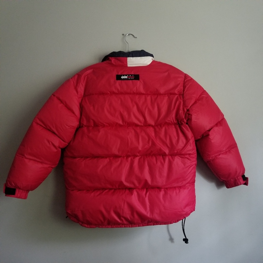 Vintage Tommy Hilfiger Red Puffer Jacket - Picture 3 of 8